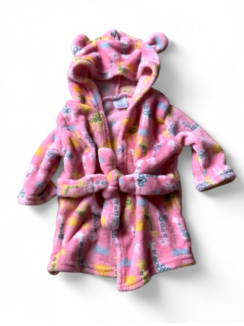 Mon Cheri Giraffe Fleece Robe Baby Girls 0-9M